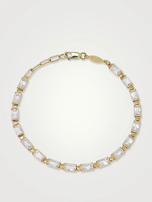 Cléo Carré 14K Gold Baguette Tennis Bracelet