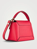 Nano Mosaic Leather Top Handle Bag