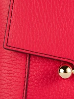 Nano Mosaic Leather Top Handle Bag