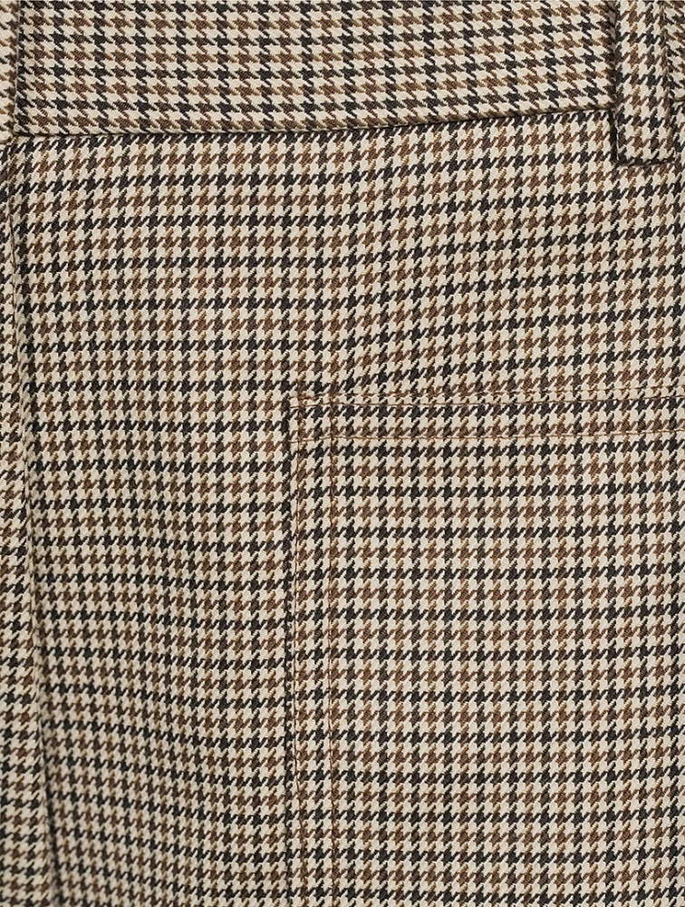 Christophe Houndstooth Flare Trousers
