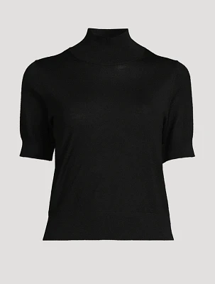 Sirani Wool Short-Sleeve Sweater