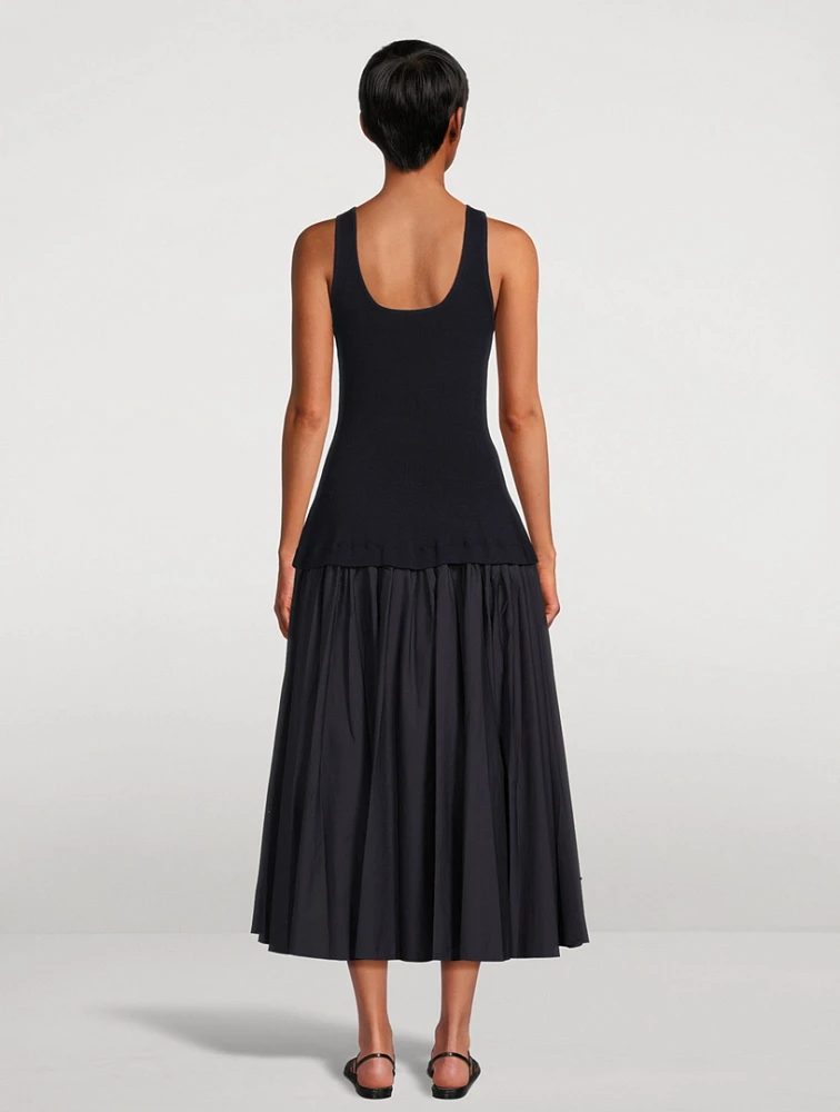 Silas Knit Bodice Midi Dress