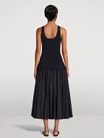 Silas Knit Bodice Midi Dress