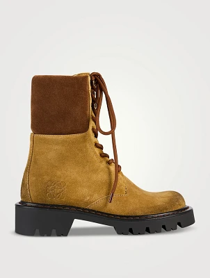 Sierra Suede Combat Boots