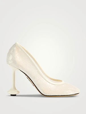 Toy Sequin Mesh Pumps