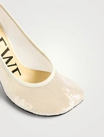 Toy Sequin Mesh Pumps