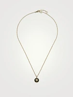 Gucci Interlocking 18K Gold Diamond Chain Necklace With Onyx