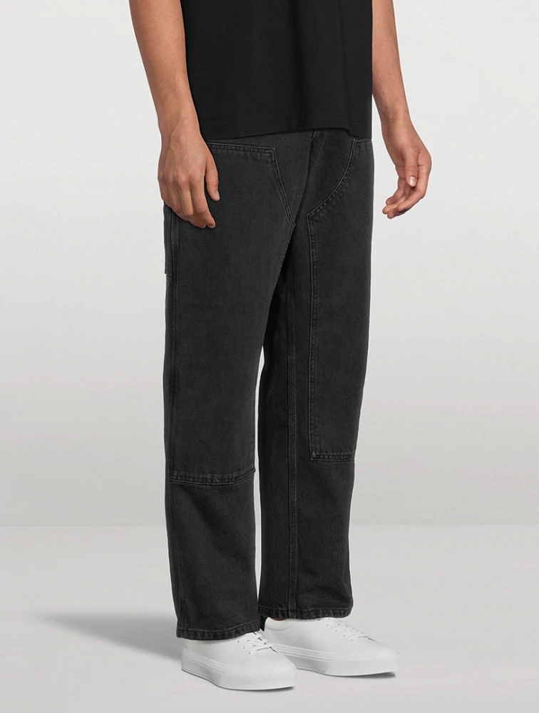 Double Knee Denim Pants