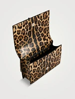 Jewelled Satchel In Leopard Print