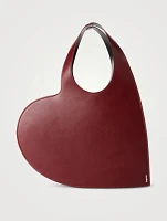 Heart Leather Tote Bag