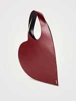 Heart Leather Tote Bag