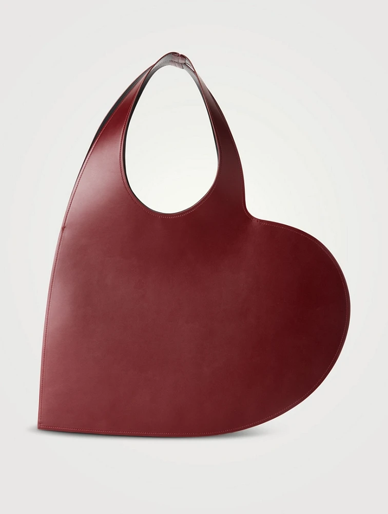 Heart Leather Tote Bag