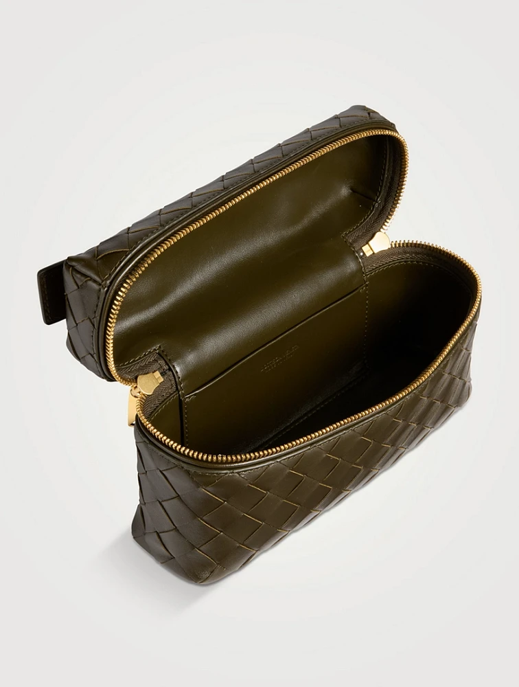 Bang Bang Intrecciato Leather Vanity Case