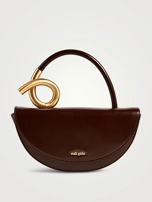 Azariah Leather Top Handle Bag