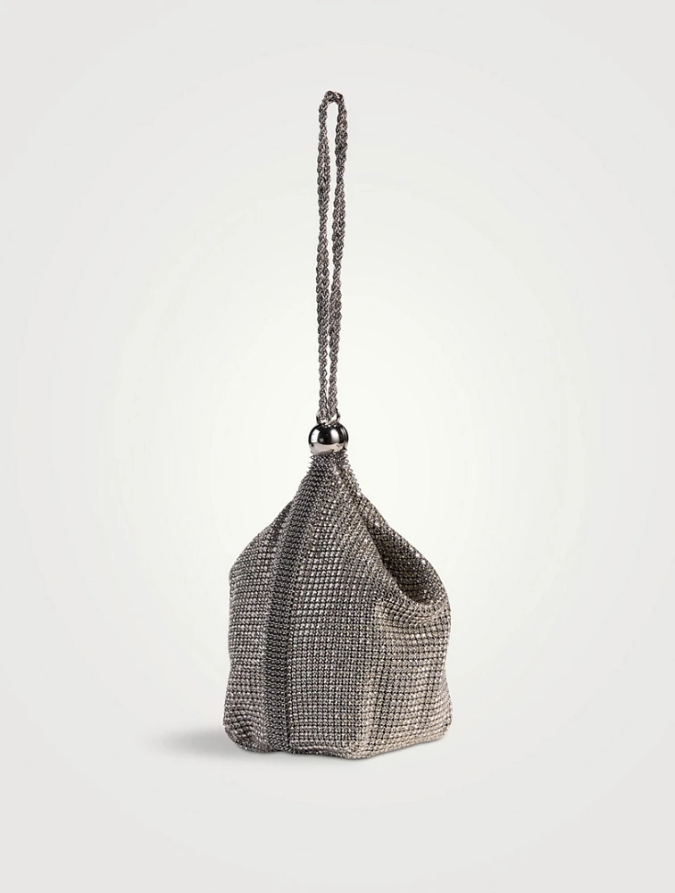 Rue Crystal Mesh Wristlet