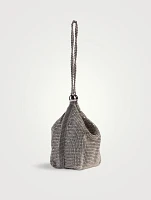 Rue Crystal Mesh Wristlet