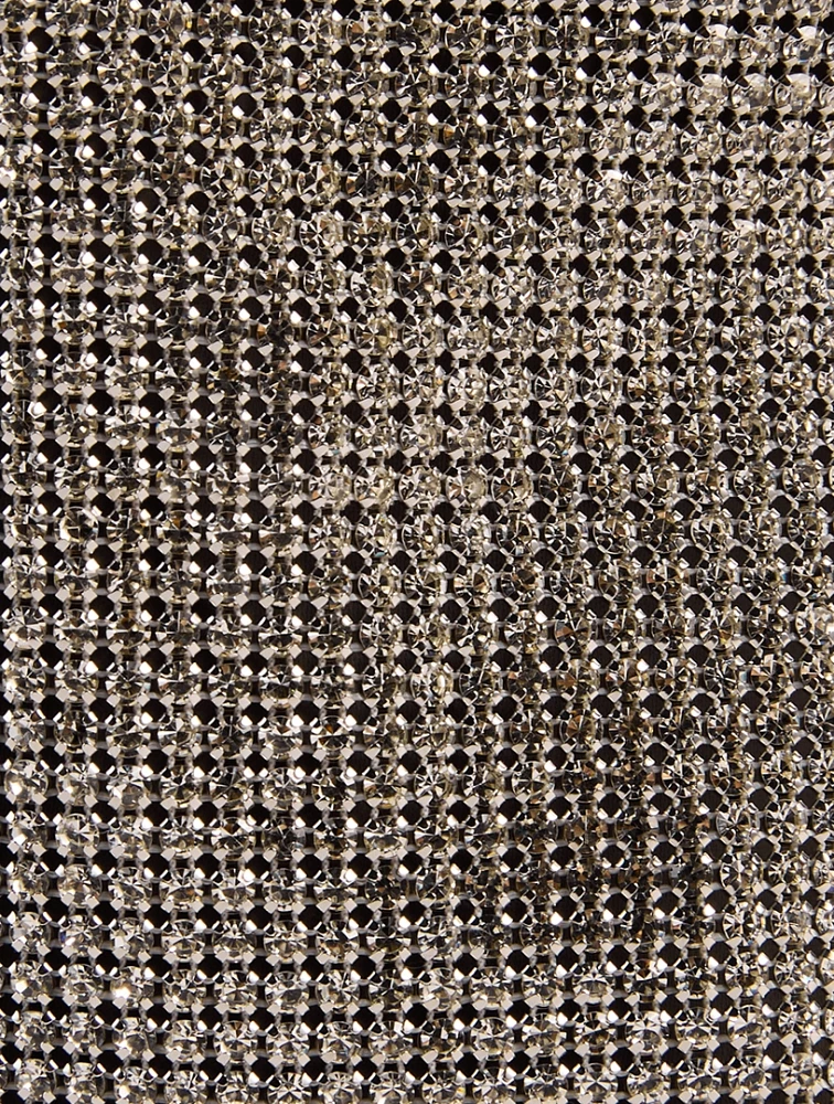 Rue Crystal Mesh Wristlet
