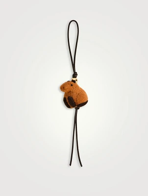 Capybara Felt Charm