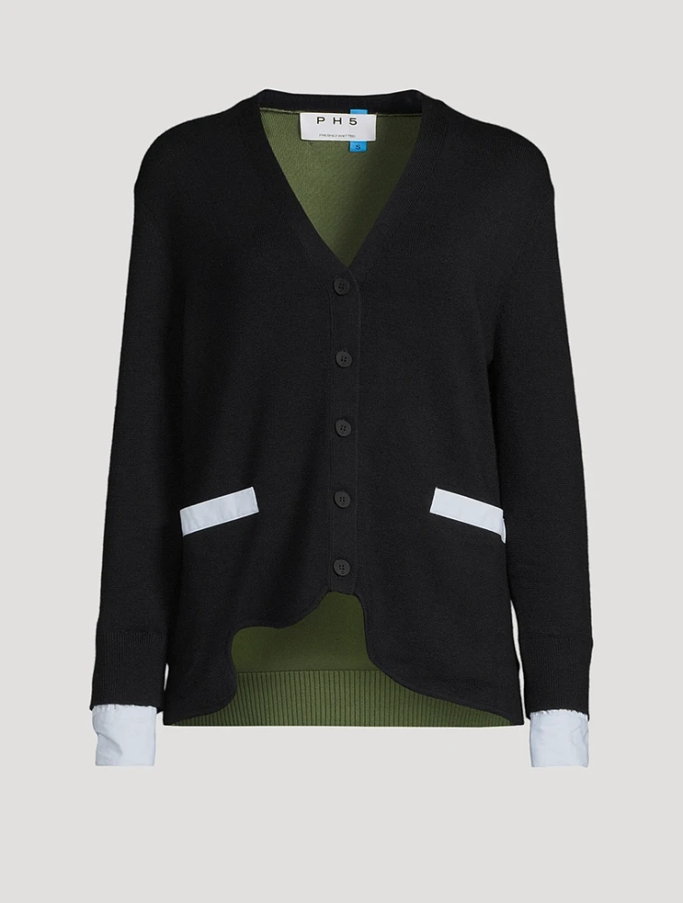 Lilo Colourblock Wool Cardigan