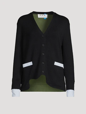 Lilo Colourblock Wool Cardigan
