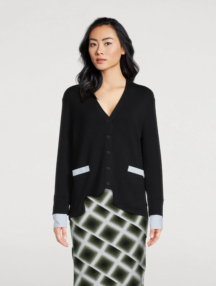 Lilo Colourblock Wool Cardigan