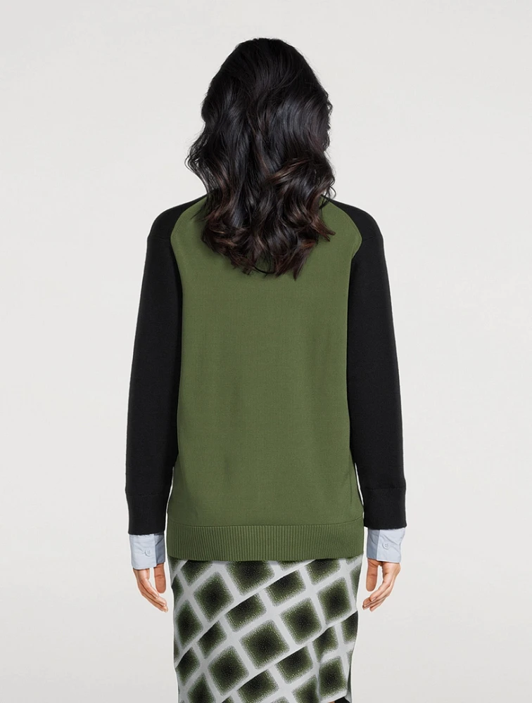 Lilo Colourblock Wool Cardigan