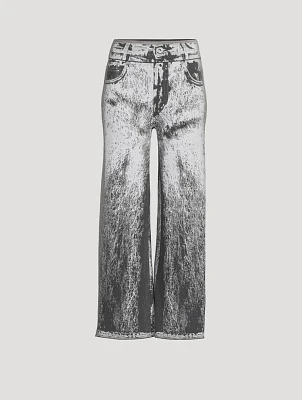 Zahra Trompe L'œil Wide-Leg Jeans