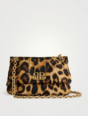 Mini Monaco Shoulder Bag In Leopard Print
