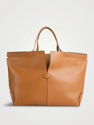 Medium Di Leather Tote Bag