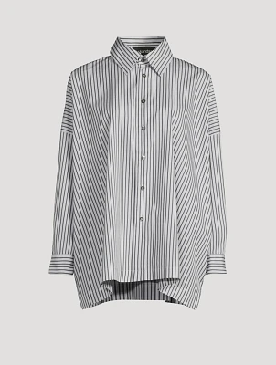 Cotton Shirt Stripe Print