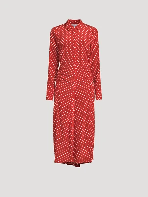 Lex Shirt Dress Polka Dot Print
