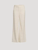 Tonelli Wide-Leg Trousers Check Print