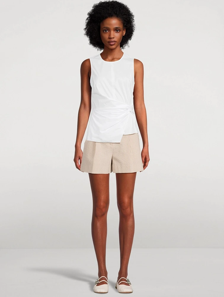 Haina Stretch Cotton Shorts
