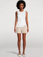 Haina Stretch Cotton Shorts