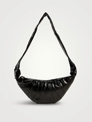 Small Croissant Canvas Shoulder Bag
