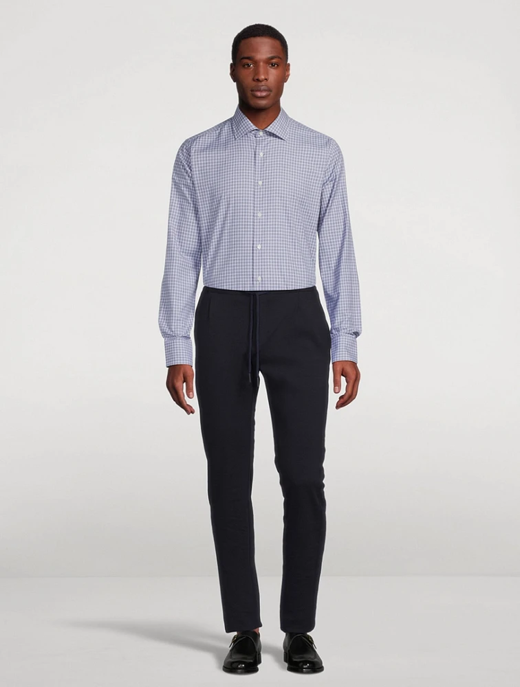 Check Cotton Dress Shirt