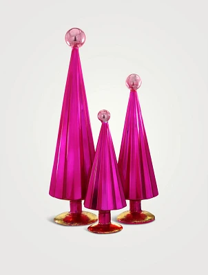 Set Of Three Pleated Trees