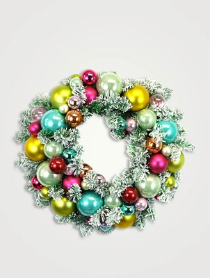 Small Flocked Wreath