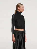 Logo Tape Cropped Track Jacket