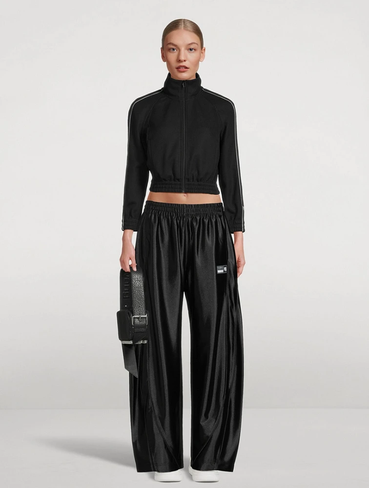 Logo Tape Cropped Track Jacket