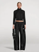 Logo Tape Cropped Track Jacket