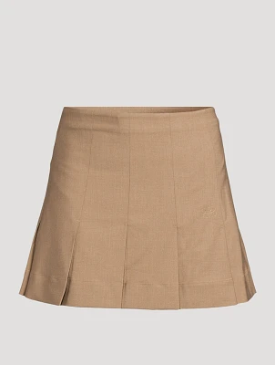 Pleated Mini Skirt