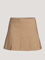 Pleated Mini Skirt