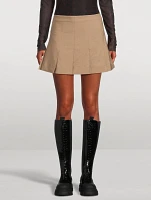 Pleated Mini Skirt