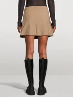 Pleated Mini Skirt