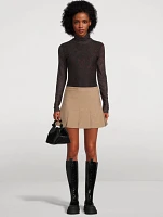 Pleated Mini Skirt