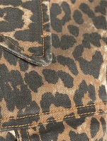 Denim Jacket Leopard Print