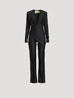 Rosaria Draped Jersey Jumpsuit