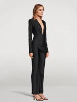 Rosaria Draped Jersey Jumpsuit