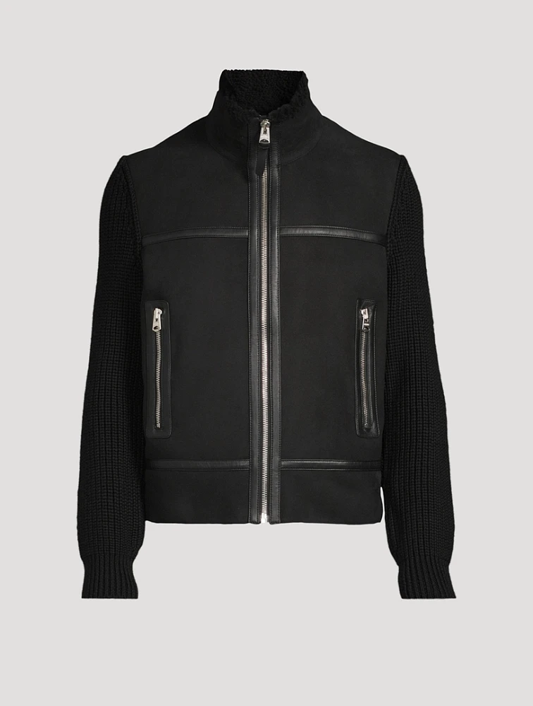 Jonathan Mixed-Media Jacket